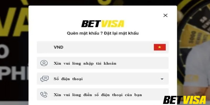 Các loại lỗi tài khoản thường gặp trên Betvisa